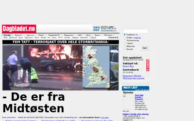 dagbladet.no in 2007
