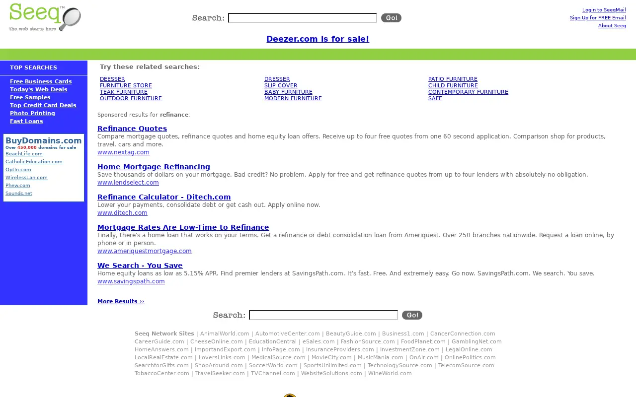 deezer.com in 2005