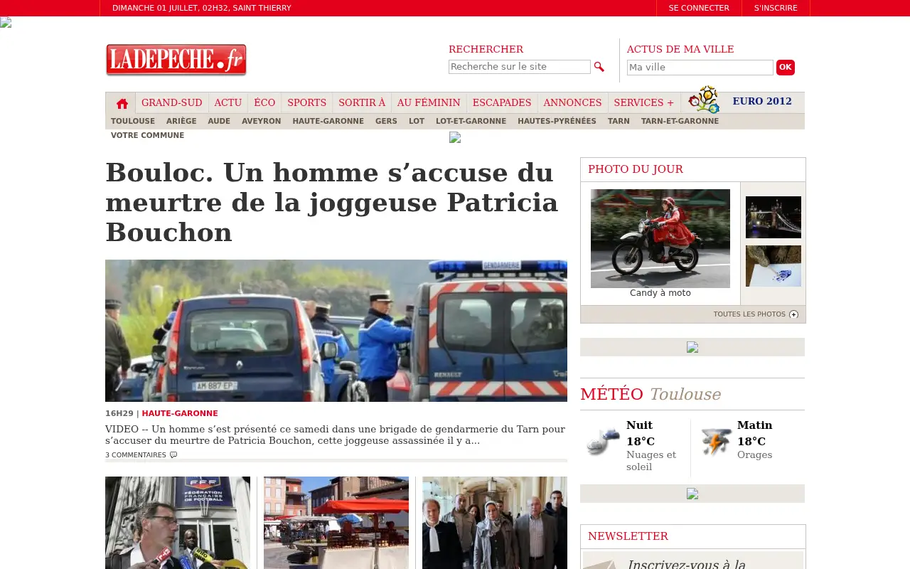 ladepeche.fr in 2012
