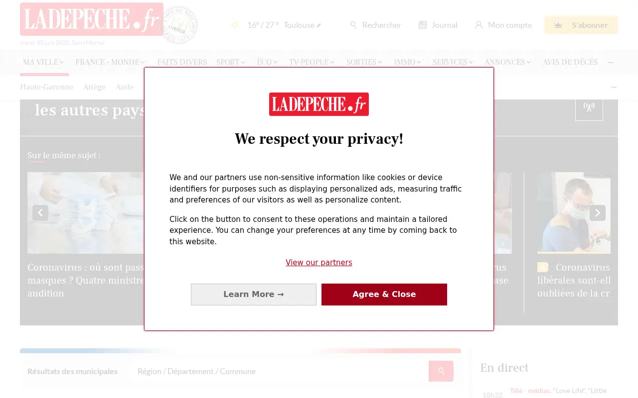 ladepeche.fr in 2020