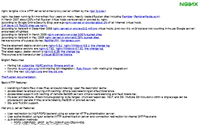 nginx.org in 2009