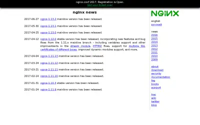 nginx.org in 2017