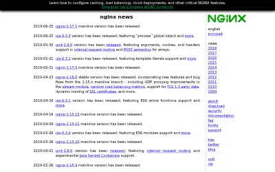 nginx.org in 2019