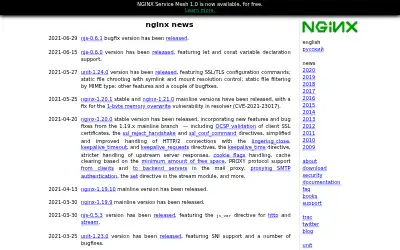 nginx.org in 2021