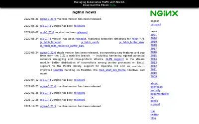 nginx.org in 2022