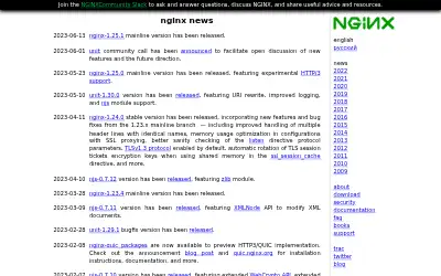 nginx.org in 2023