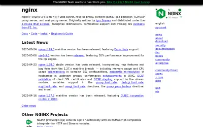 nginx.org in 2025