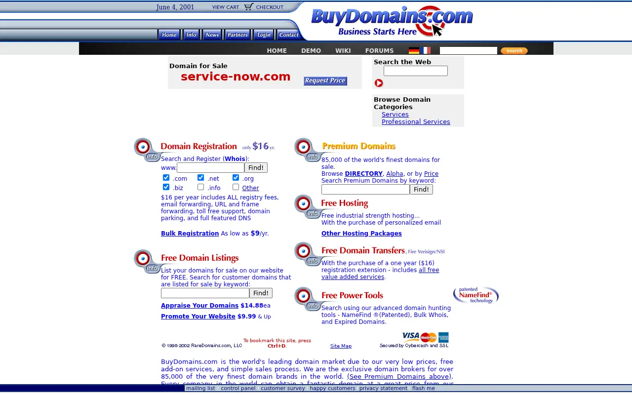 service-now.com in 2001