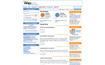 xanga.com in 2004