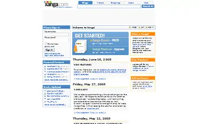xanga.com in 2005