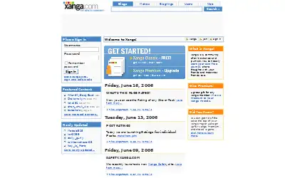 xanga.com in 2006