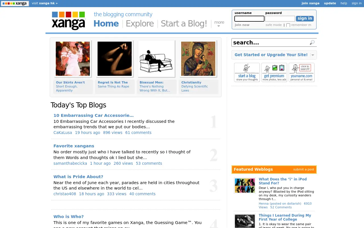 xanga.com in 2010