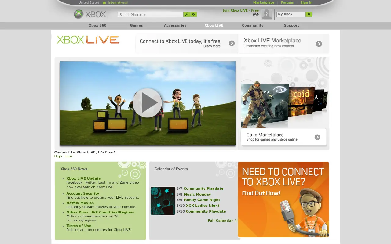 xboxlive.com in 2010
