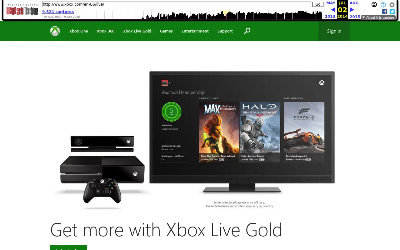 xboxlive.com in 2014