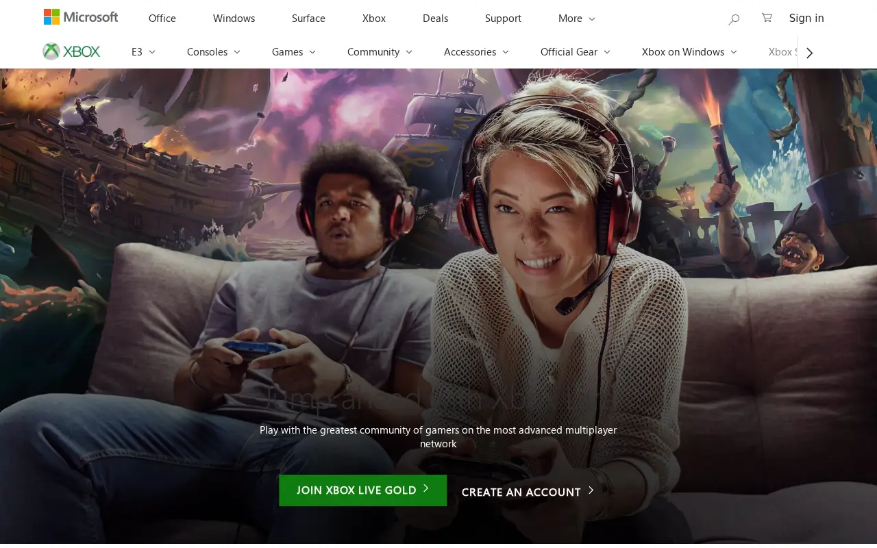xboxlive.com in 2018