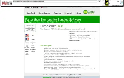 limewire.com in 2005