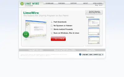 limewire.com in 2007