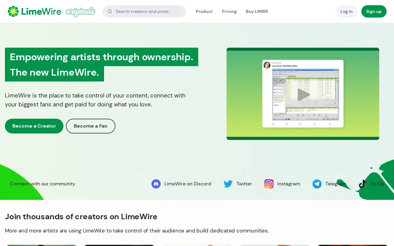 limewire.com in 2023
