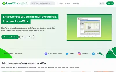 limewire.com in 2023