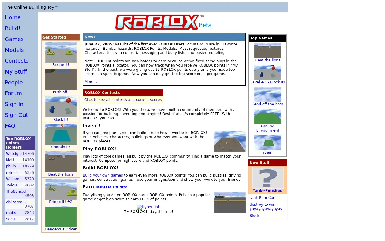 roblox.com in 2005