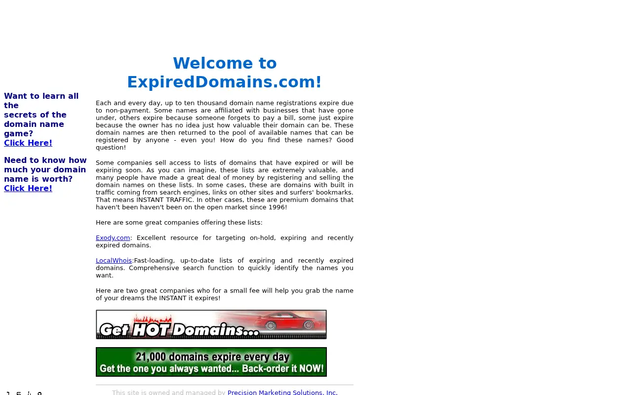 expireddomains.com in 2002