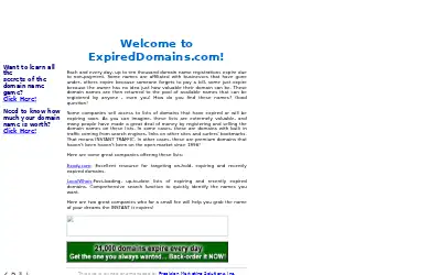 expireddomains.com in 2003