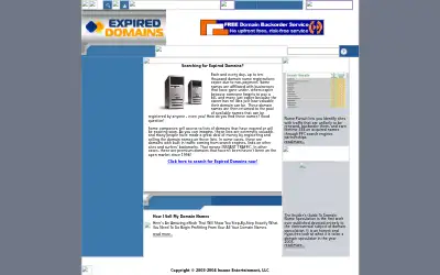 expireddomains.com in 2004