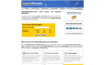 expireddomains.com in 2008
