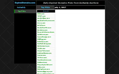 expireddomains.com in 2017
