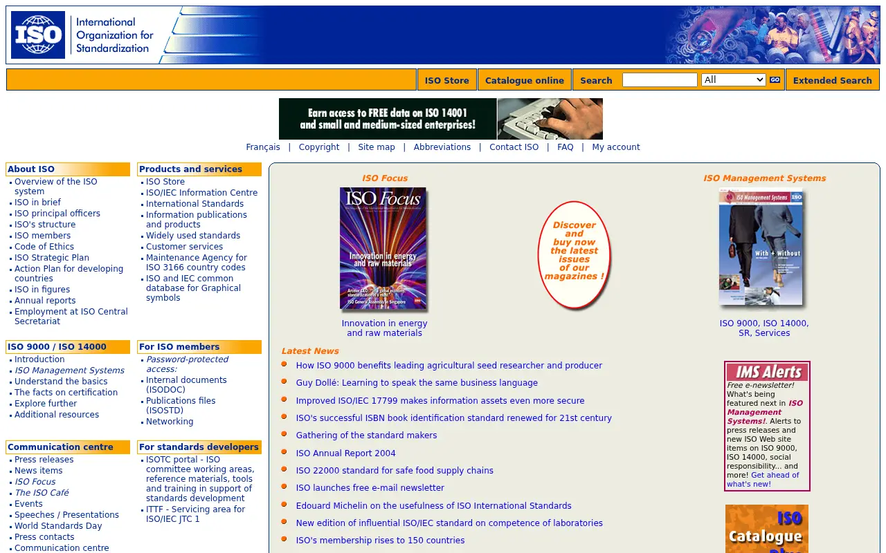 iso.org in 2005