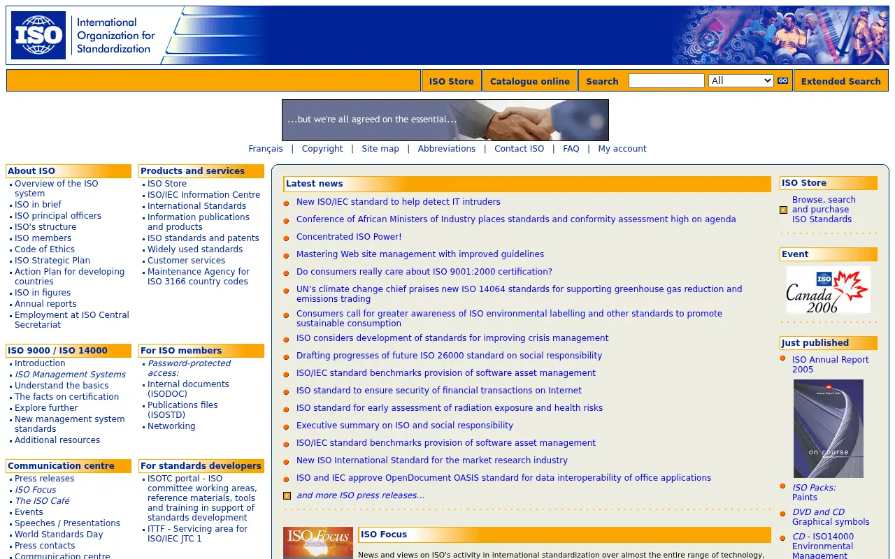 iso.org in 2006