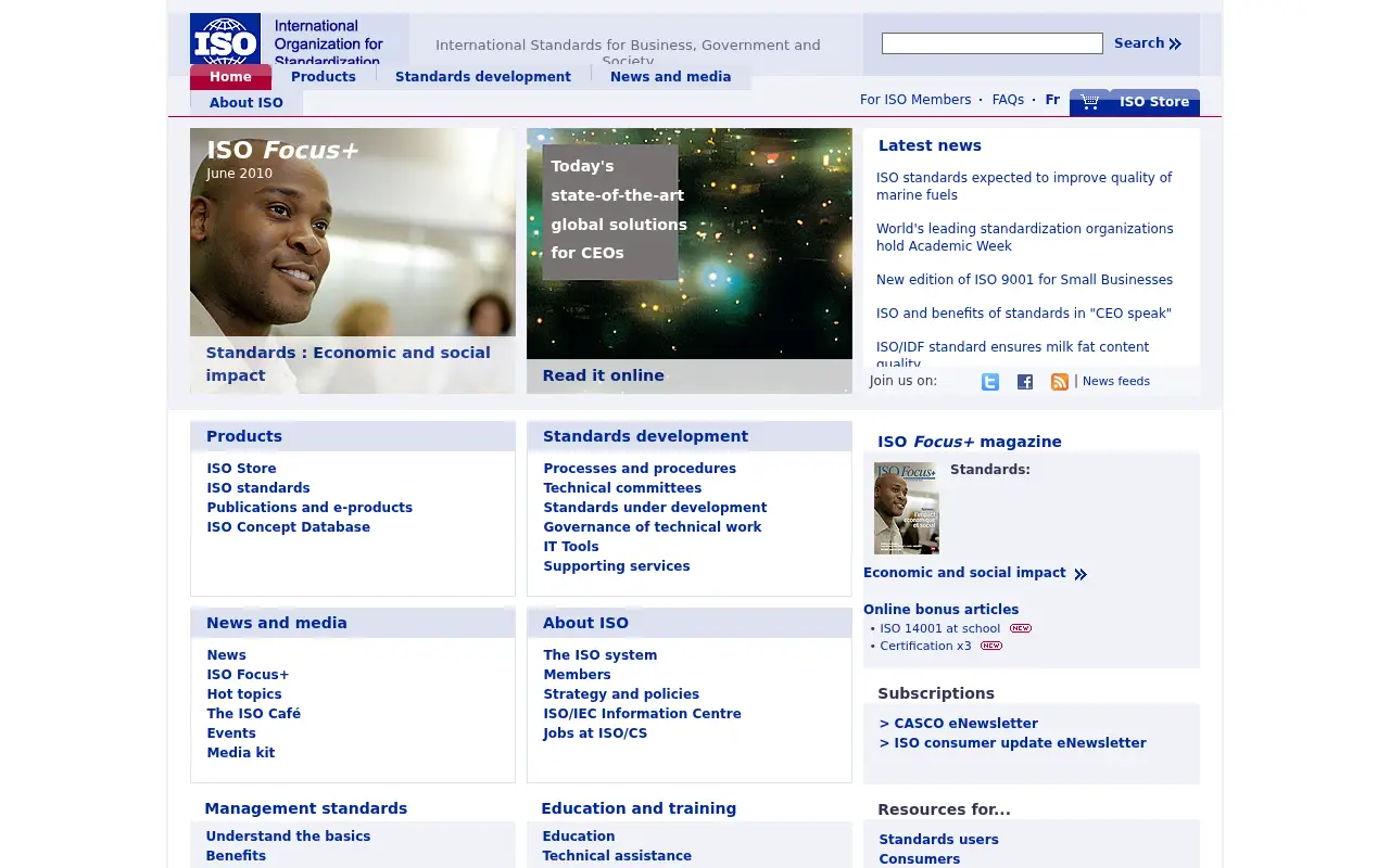 iso.org in 2010