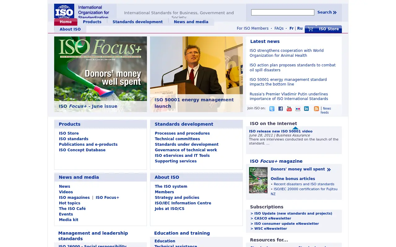 iso.org in 2011