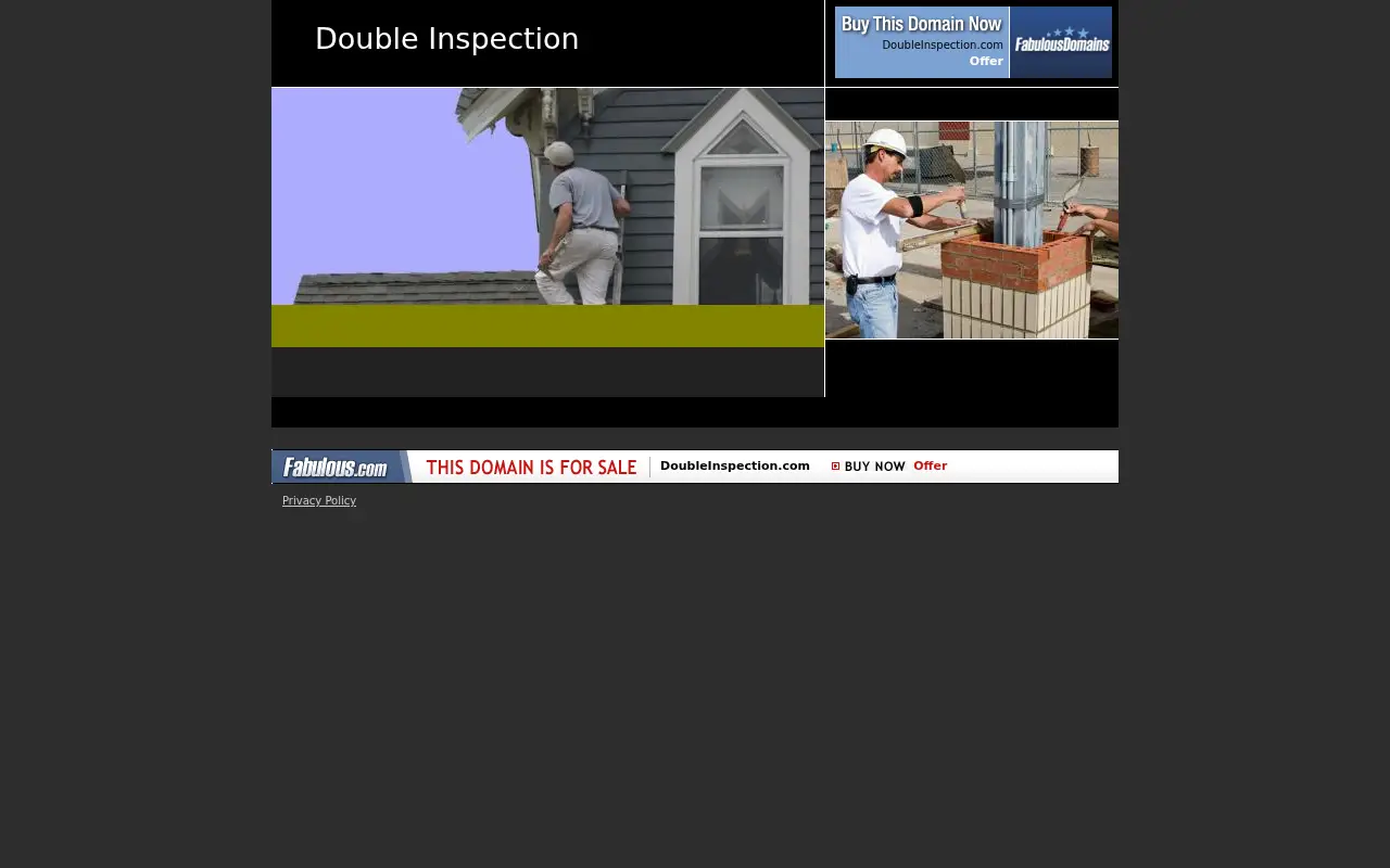 doubleinspection.com in 2016