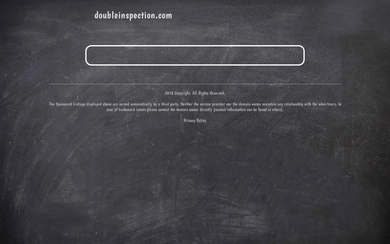 doubleinspection.com in 2018