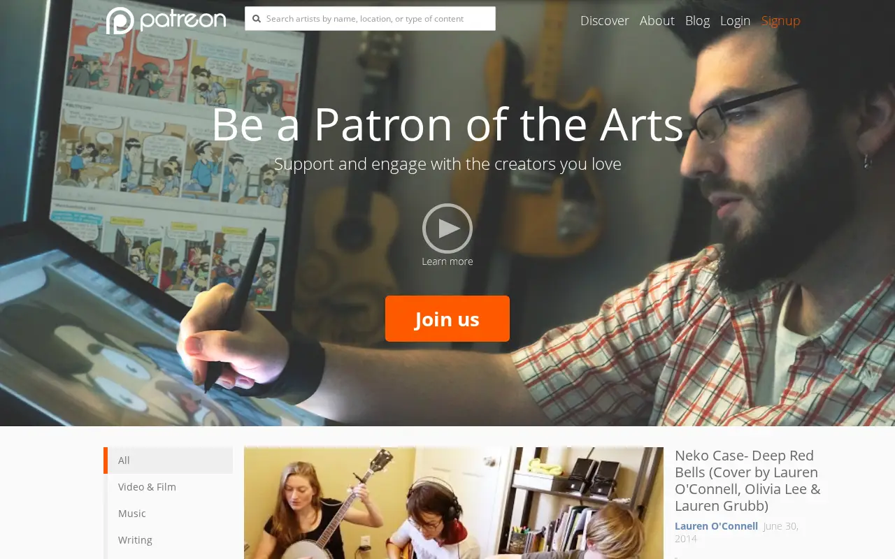 patreon.com on July 1, 2014