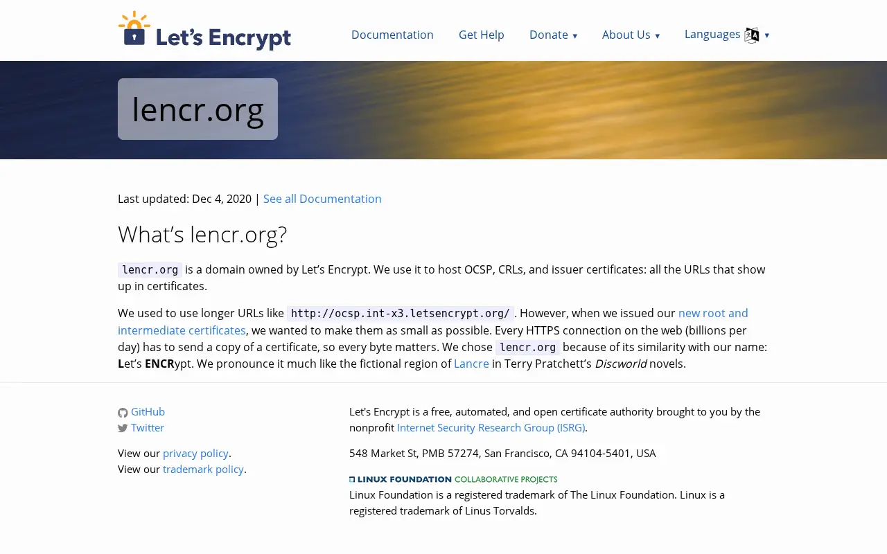 lencr.org in 2021