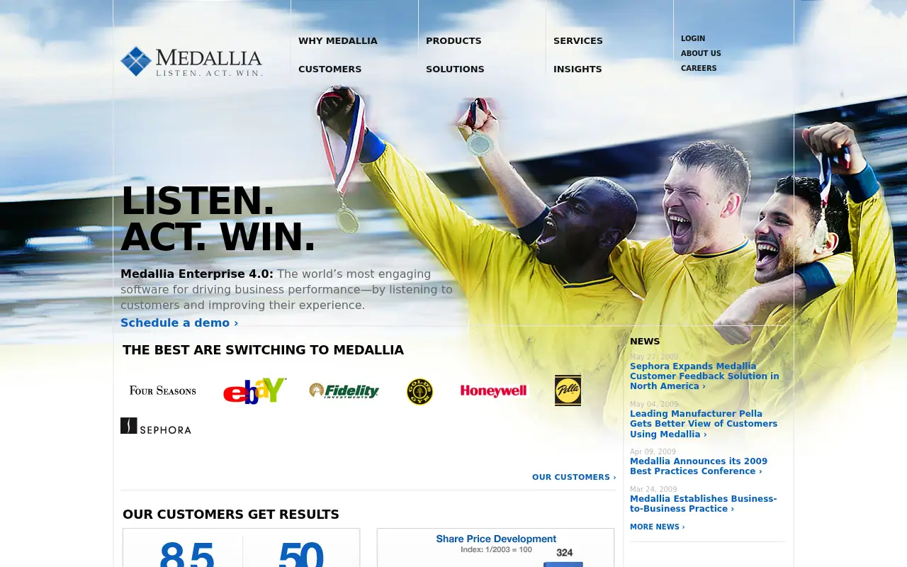 medallia.com in 2009