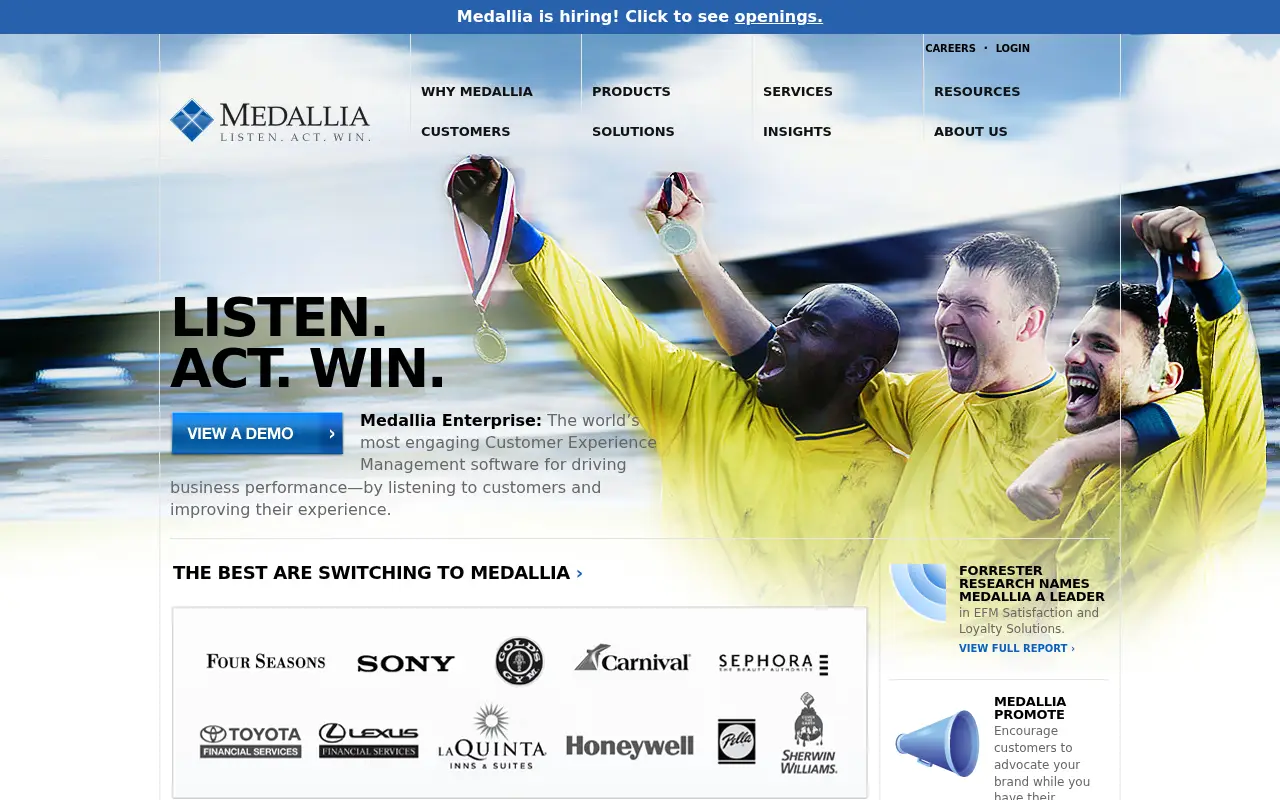 medallia.com on June 30, 2012