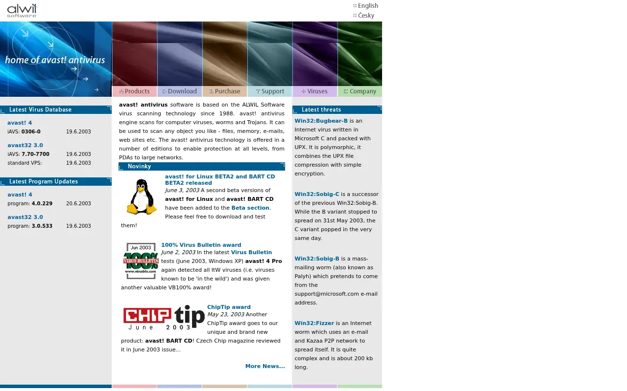 avast.com in 2003