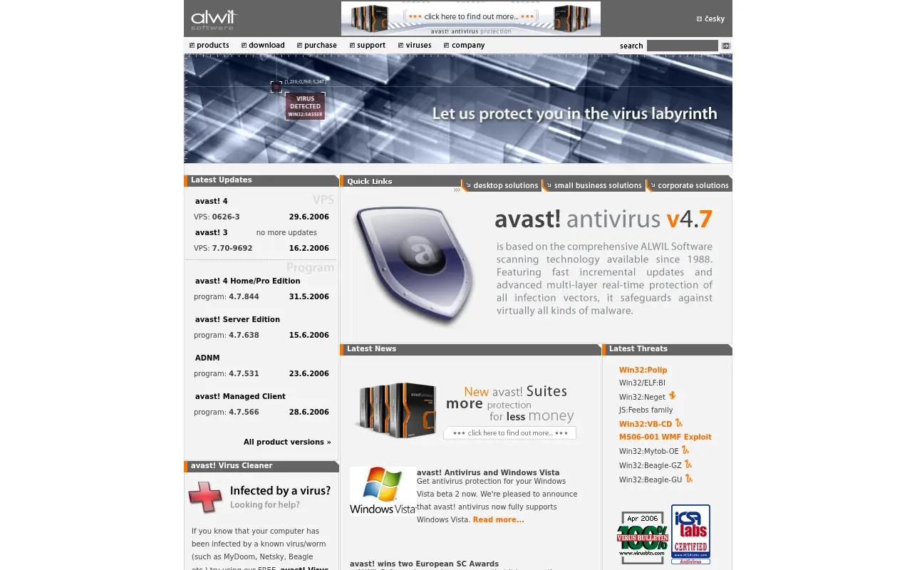 avast.com in 2006
