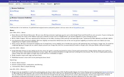 fanfiction.net in 2012