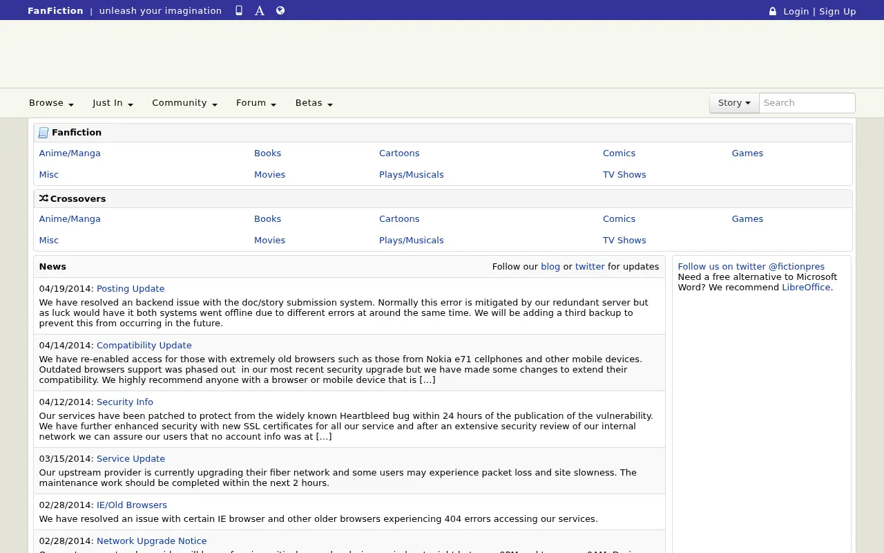 fanfiction.net on June 30, 2014
