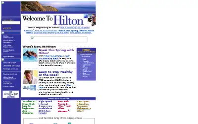 hilton.com in 2000