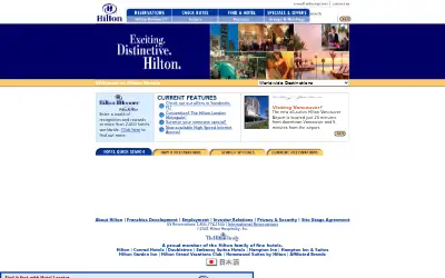 hilton.com in 2001