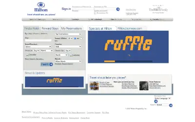 hilton.com in 2007
