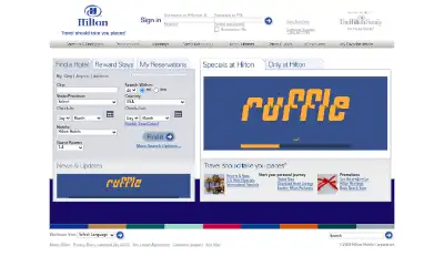 hilton.com in 2009