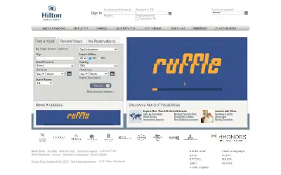 hilton.com in 2011