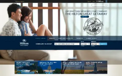 hilton.com in 2013