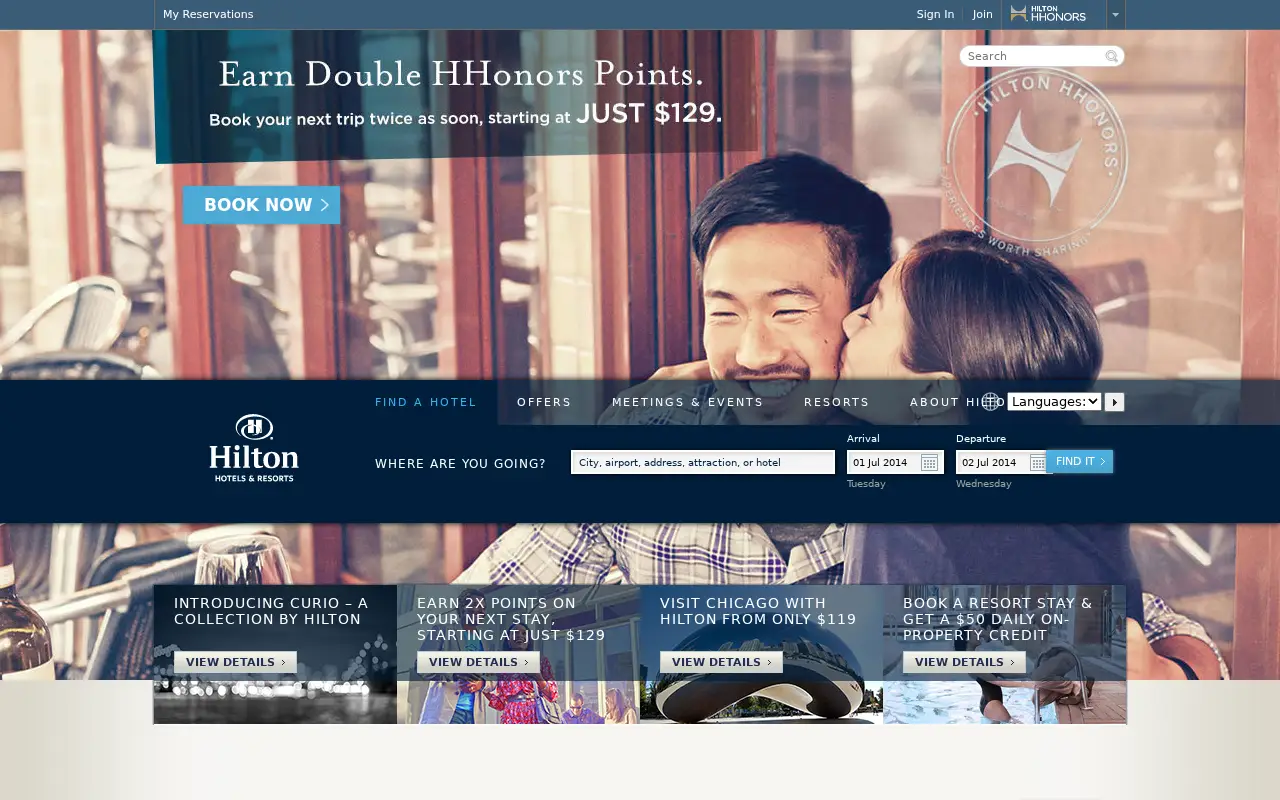 hilton.com on July 1, 2014